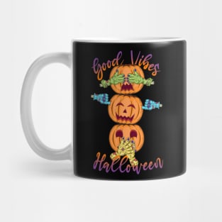 Cute Halloween Pumpkin Head With Meaning Mug